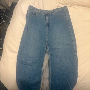 Stradivarius Classic Blue Denim maxi skirt